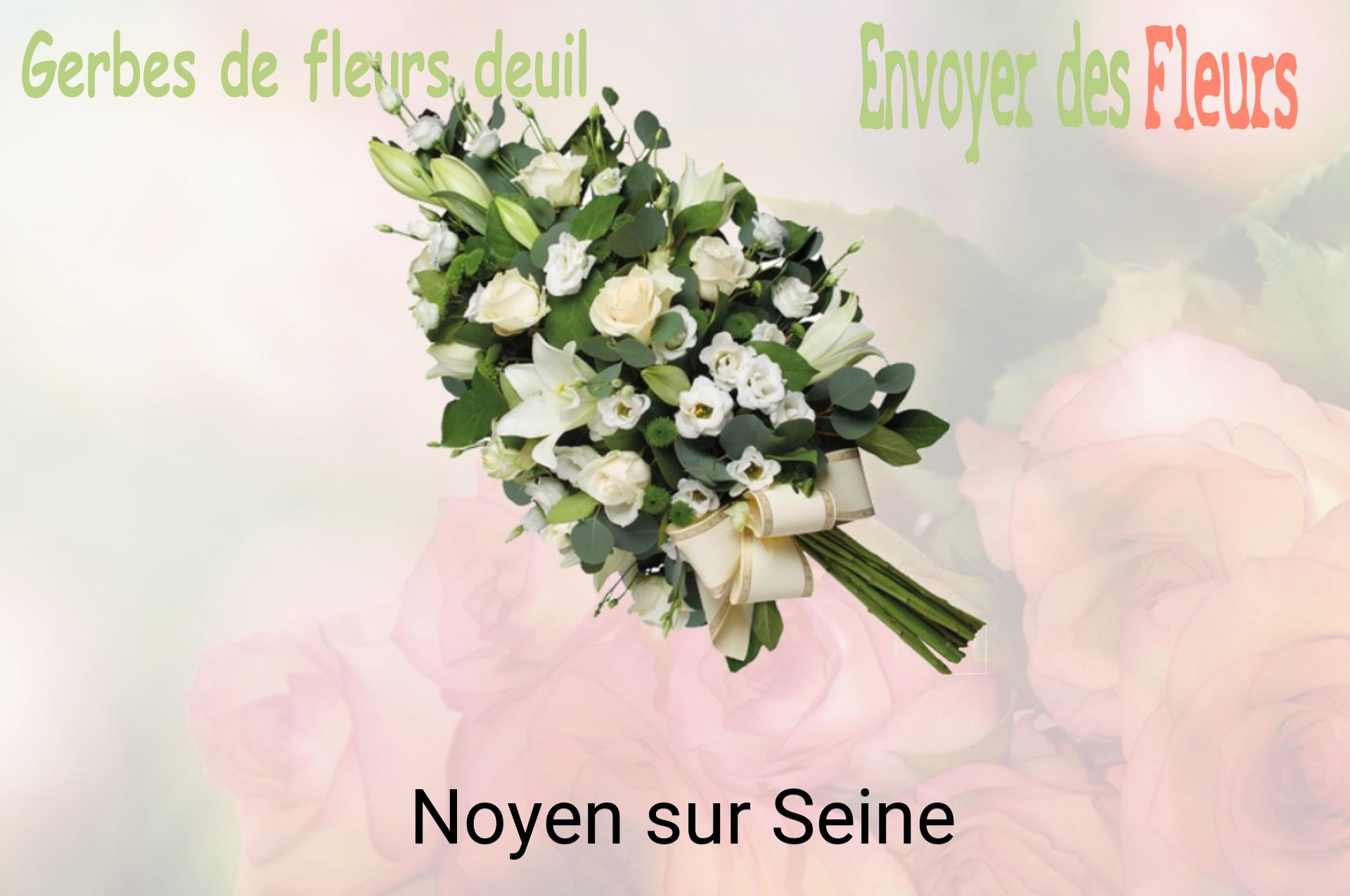 Gerbe de fleurs de deuil livrée à Noyen-sur-Seine